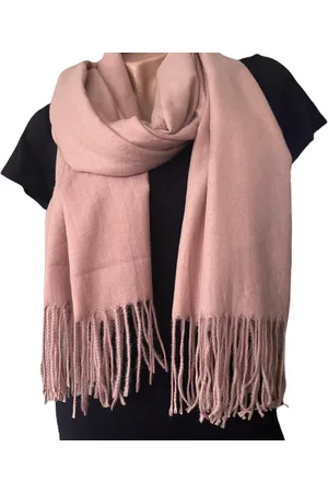 Merkloos Lange Warme Sjaal - Roze - 200 x 75 cm (82333014#)