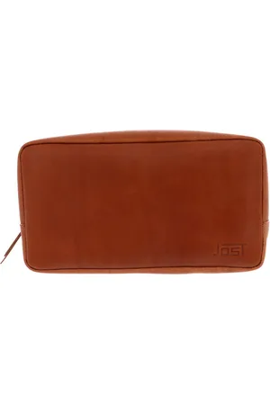Jost Leren Toilettas Futura Etui Bruine