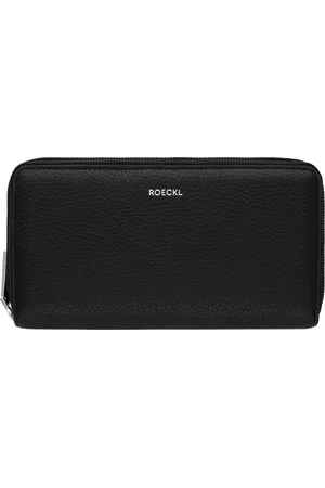ROECKL Leren Portemonnee Bea Zip Around Wallet Zwart