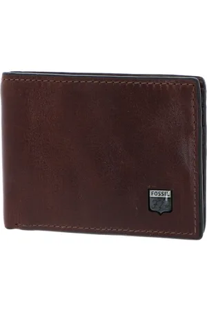 Fossil Leren Portemonnee Jesse Bifold Wallet Bruine