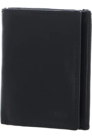 VALENTINO Leren Portemonnee Five Wallet Zwart