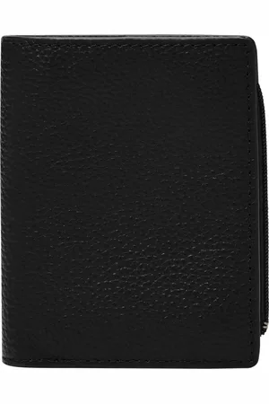 Fossil Leren Portemonnee Kaarthoes Thad Modular 3-in-1 Wallet Zwart