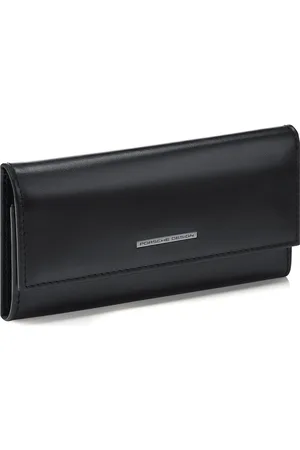 Porsche Design Leren Sleutelgeval Classic Key Case Zwart