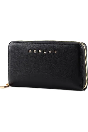 Replay Portemonnee Zip Around Wallet Zwart