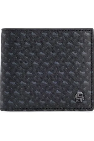 HUGO BOSS Leren Portemonnee B Icon 4 CC Coin Wallet Zwart