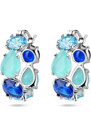 Cataleya Jewels Zilveren oorringen gekleurd zirkonia en kleursteen