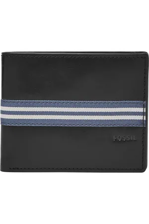Fossil Portemonnee Jared Coin Pocket Bifold Zwart