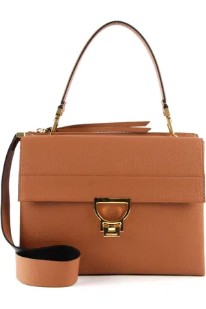 Coccinelle Leren Handtas Schoudertas Arlettis Handbag Bruine
