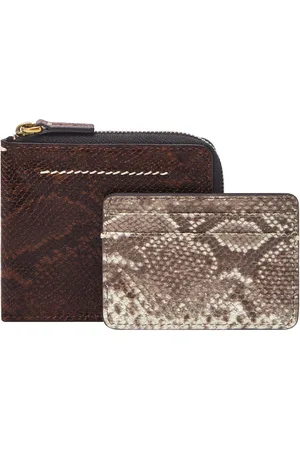Fossil Kaarthoes Kaarthouder Westover Large Zip Bifold Bruine