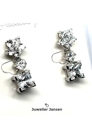 Cataleya Jewels Oorhangers bloem zirkonia