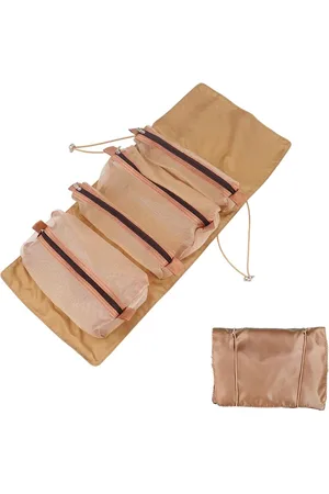 Merkloos Cosmetische Tas - Cosmetische Tas Cosmetische Opbergtas - Opvouwbare Cosmetische Tas Cosmetische Accessoires - Ophangbaar - Opvouwbare 4-in-1 Hangende Cosmetische Tas - Met klittenband