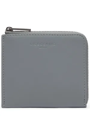liebeskind Leren Kaarthoes Lou Calf Optic Nino Purse Grijs
