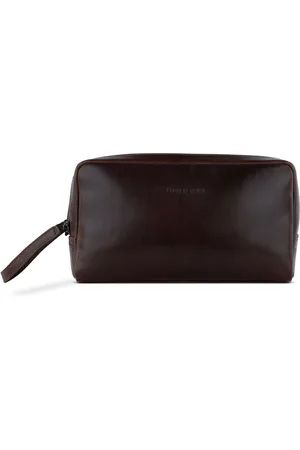 Bugatti Toilettas Romano Toiletry Bag Donkerbruin