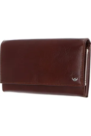 Golden head Portemonnee Colorado RFID Protect French Coin Purse Wallet Bruine