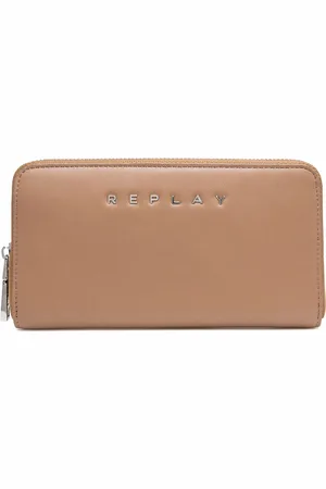Replay Portemonnee Zip Around Wallet Lichtbruin
