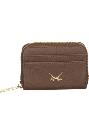 Sansibar Portemonnee Zip Wallet Bruine