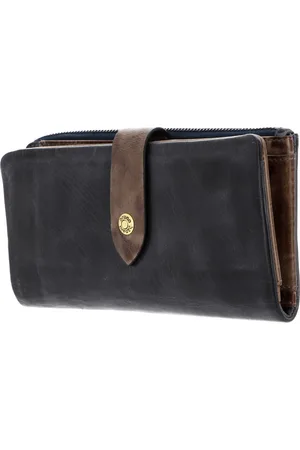 Bruno Banani Leren Portemonnee Lyon Wallet With Flap Blauw