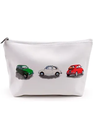 Puckator Toilettas - Fiat 500 - Groen&Wit&Rood - PVC - 19x29x6cm