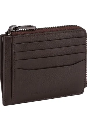 Porsche Design Leren Kaarthoes Business Wallet 11 With Zip Bruine