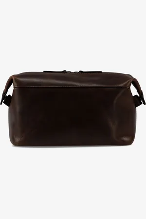 Jost Leren Toilettas Lund Toilet Bag Bruine