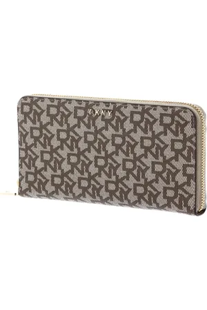 DKNY Portemonnee Bryant New Zip Around Bruine Veelkleurig