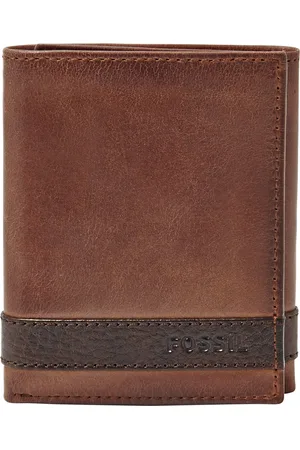 Fossil Portemonnee Quinn Trifold Bruine