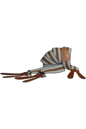 Pierre Mouton Bretel - Volwassenen - Heren - Chevron - Bretel - met Leertjes - - 140cm - 35mm - XL - XXL