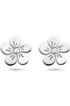 Cataleya Jewels Zilveren oorknoppen bloem