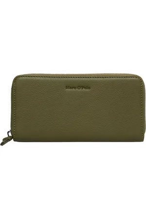 Marc O’ Polo Portemonnee Finja Zip Wallet Olijfgroen