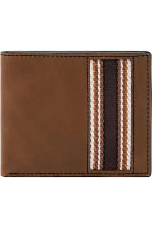 Fossil Portemonnee Everett Large Coin Pocket Bifold Bruine