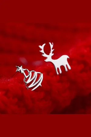 Leukste koop Oorbellen met kerstboom en rendier