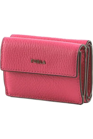 Furla Leren Portemonnee Babylon Compact Wallet Roze