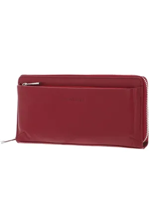 Bruno Banani Leren Portemonnee Zip Around Wallet Rood