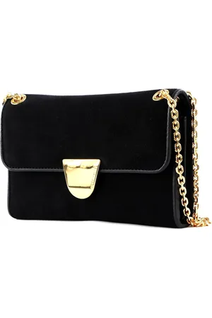 Coccinelle Leren Portemonnee Schoudertas Ever Mini Bag Wallet Zwart