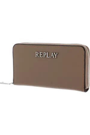 Replay Portemonnee Zip Around Wallet Bruine