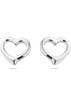Cataleya Jewels Zilveren oorknoppen hart