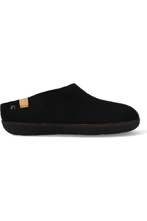 Tofvel Slipa Wolvilt Instap Pantoffels Black