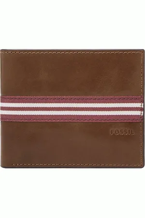 Fossil Portemonnee Jared Coin Pocket Bifold Bruine