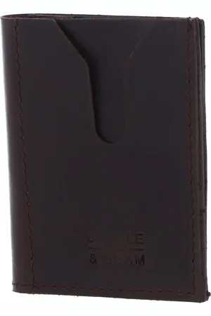 Buckle & Seam Leren Kaarthouder Flint Cardholder Leather Crazy Horse Donkerbruin