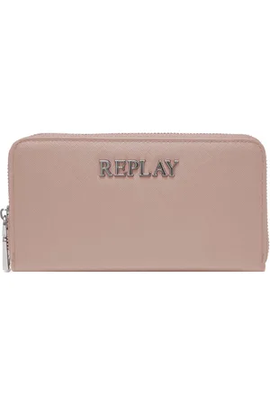 Replay Portemonnee Zip Around Wallet Beige