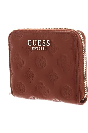 Guess Portemonnee La Femme SLG Zip Around Wallet Lichtbruin