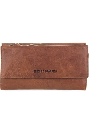 Spikes&Sparrow Leren RFID Portemonnee - Louisiana - Cognac