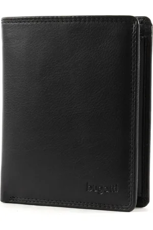 Bugatti Portemonnee Simbiosi Coin Wallet Combi Style with Zip Compartment 8CC Zwart