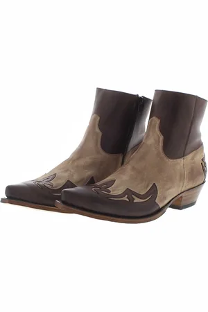 Sendra 14379 CUERVO WEST Heren western enkellaars beige - 40 EU