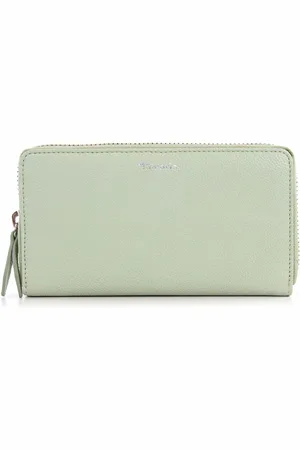 Tamaris Leren Portemonnee Amanda Zip Around Wallet Mintgroen