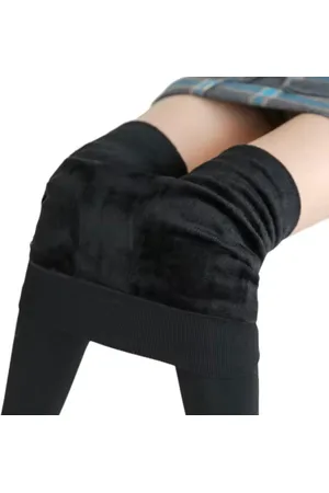 Merkloos Fleece Legging - - Thermo Legging - Winter Legging - Fleece panty - Warme Kleren