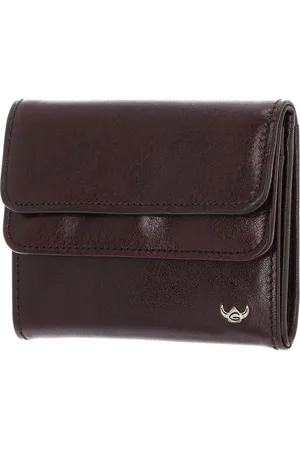 Golden head Portemonnee Colorado RFID Protect Billfold Coin Wallet With Flap Wijnrood