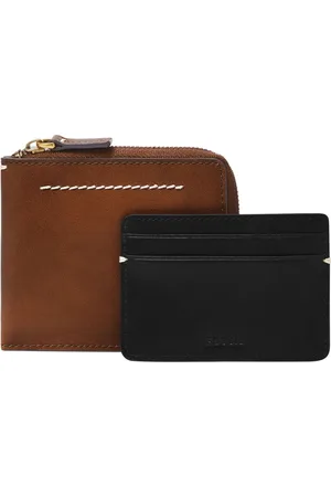 Fossil Kaarthoes Kaarthouder Westover Large Zip Bifold Bruine