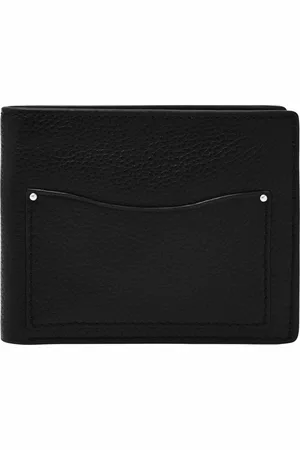 Fossil Portemonnee Anderson Large Coin Pocket Bifold Zwart