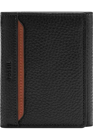 Fossil Portemonnee Huntington Trifold Zwart